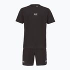 EA7 Emporio Armani Ventus7 schwarzes T-shirt + Shorts Set