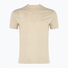 Herren EA7 Emporio Armani Sichtbarkeit Baumwolle Crew Mandelmilch T-shirt