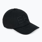 EA7 Emporio Armani Zug Logo Serie Gestickte Baseballkappe schwarz