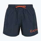 Herren EA7 Emporio Armani Extended Logo Boxer Schwimmshorts armani blau / tangerine tango