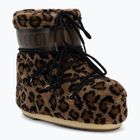 Damen-Schneestiefel Moon Boot Icon Low Fleece Leopard cognac/cocoa