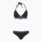 Zweiteiliger Damen-Badeanzug EA7 Emporio Armani Logo Tape Bikini Triangle schwarz