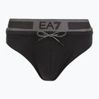 Herren EA7 Emporio Armani Logo Tape Brief Badeslip schwarz