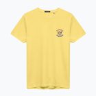 Herren Kaotiko Washed Burguer gelbes t-shirt