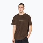 Kaotiko Washed Zodiacus Herren T-Shirt braun