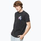 Herren Kaotiko M / C Washed Fresh schwarzes T-shirt
