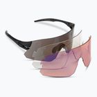Tifosi Rail blackout/rauch/ac rot/klar Fahrradbrille