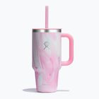 Hydro Flask Travel Tumbler Jelly Thermobecher 945 ml pink swirl