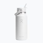 Thermoflasche Hydro Flask Wide Flex Straw 946 ml white