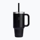 Thermobecher Hydro Flask Travel Tumbler Clear Lid black