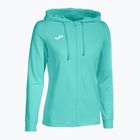 Damen Tennis Sweatshirt Joma Sculpture II Zip-Up Hoodie türkis