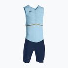 Herren Triathlonanzug Joma Record III Bodysuit himmelblau-navy