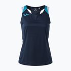 Damen-Tennisshirt Joma Terra Tank Top dark navy/turquoise fluor