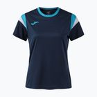 Tennisshirt Damen Joma Terra dark navy/turquoise fluor