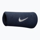 Schweißband für das Handgelenk Nike Swoosh Doublewide Wristbands 2 Stk. obsidian/white