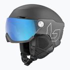 Skihelm Bollé V-Ryft Pure black coal matte/photochromic blue