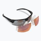 Tifosi Crit Fototec matt schwarz/rauch/ac rot/klar Fahrradbrille