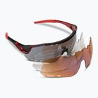 Tifosi Alliant 3 schwarz rot/rauch/ac rot/klar Fahrradbrille
