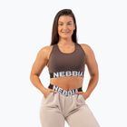 NEBBIA Medium Impact Cross brauner Fitness-BH