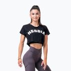 Damen Trainingsoberteil NEBBIA Loose Fit & Sporty Crop Top schwarz 58311