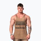 Trainings Tank Top Herren NEBBIA Washed-Off Stringer Max Out light brown