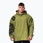 Training Hoodie Herren NEBBIA Washed-Off Hoodie NO BS green