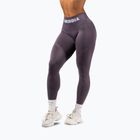Damen-Trainingsleggings NEBBIA Flow Seamless Push-Up dark grey