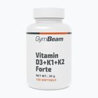 Witaminy D+K GymBeam Vitamin D3+K1+K2 Forte 120 Kapseln