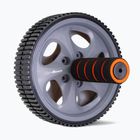 GymBeam Ab Wheel Bauchmuskeltrainer schwarz/grau/orange