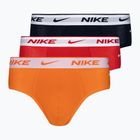 Herren Nike Everyday Cotton Stretch Brief 3 Paar blau/rot/orange