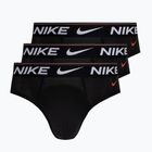 Herren Slips Nike Dri-Fit Hip Logo Brief 3 Paar black/black/black