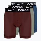 Boxershorts Herren Nike Dri-Fit Essential Micro Boxer Brief 3 Paar grey/court blue/dark red