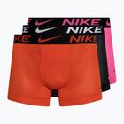 Boxershorts Herren Nike Dri-FIT Cotton Trunk 3 Paar picante red/laser fuchsia/black