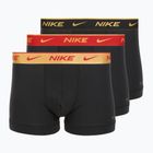 Herren Nike Everyday Cotton Stretch Trunk Boxershorts 3 Paar blk/university rot/weizen gold/schwarz hochglanz wb
