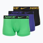 Nike Dri-FIT Cotton Trunk Herren Boxershorts 3 Paar Deep Night/University Gold/Green Shock