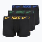 Herren Boxershorts Nike Dri-Fit Essential Micro Trunk 3 pairs black/game royal/malachite/un gold/zoom wb