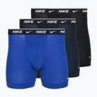 Herrenboxershorts Nike Cotton Stretch Boxer Brief black/blue/navy