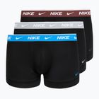 Herrenboxershorts Nike Cotton Stretch Trunk 3 pack open black