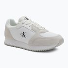 Calvin Klein Damenschuhe YW0YW01644 Runner Laceup Sock Mg Nylon Mix Bright White/Black