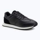 Calvin Klein Herrenschuhe HM0HM01871 Low Prof Runn Laceup Perf Lth Schwarz/Weiß