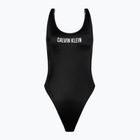 Calvin Klein Scoop Back One Piece Badeanzug für Frauen Schwarz