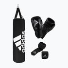 adidas Performance Boxing Set Tasche + Handschuhe + Bandage schwarz und weiß ADIBAC11KIT-EUN