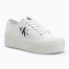 Calvin Klein Damen Turnschuhe YW0YW01033 Vulc Flatform+ Cupsole Niedrig weiß