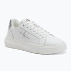 Calvin Klein Damen Schuhe YW0YW01224 Cupsole Mono Lth Wn weiß/silber
