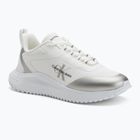 Damen Schuhe Calvin Klein Eva Runner Low Lace Mix Ml Wn hell weiß/silber