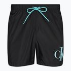 Herren Calvin Klein Medium Drawstring Badeshorts schwarz/blau