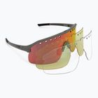 Rogelli Ventro Polarized grau/bordeaux/rot revo Sonnenbrille