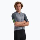 Herren-Radtrikot Rogelli Fast grau / turguoise