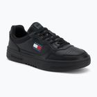 Tommy Jeans Herrenschuhe Cupsole Leder Ess schwarz