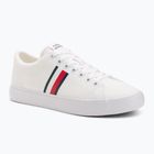 Tommy Hilfiger Herren Turnschuhe Th Hi Vulc Low Core Stripes Mesh YBS weiß